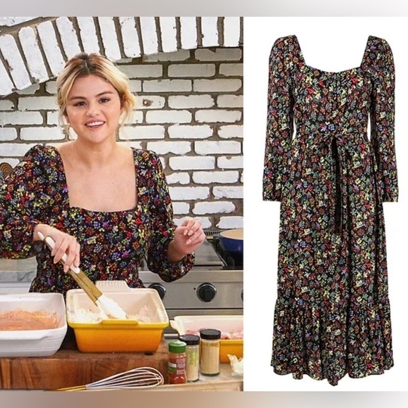 HVN Neon Floral Eva Maxi Dress size 2 - Picture 1 of 8